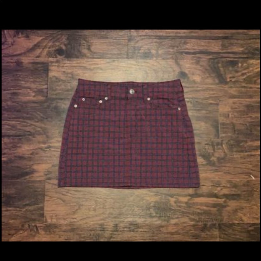 Plaid Mini Skirt American Eagle